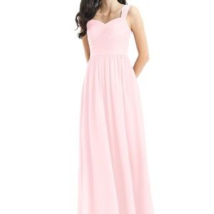 Azazie Zapheira Blushing Pink Size A4 Bridesmaid